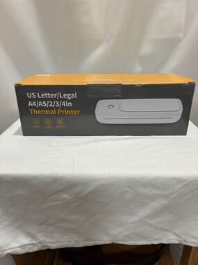 Thermal Printer - White and Orange Packaging NWT !!!